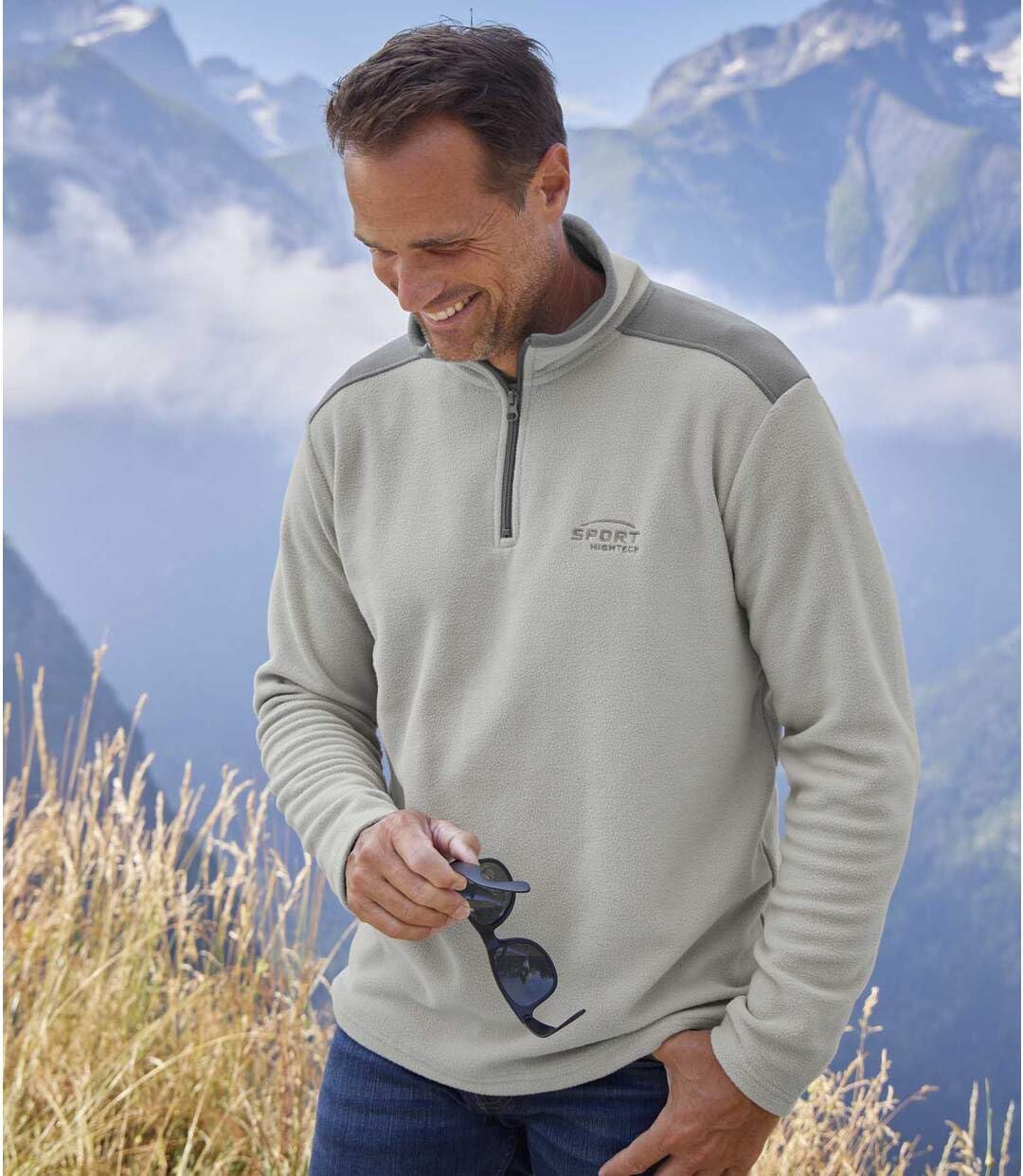 ATLAS FOR MEN - 3er-Pack Microfleece-Pullover - Verfügbar in großen Größen von M bis 5XL