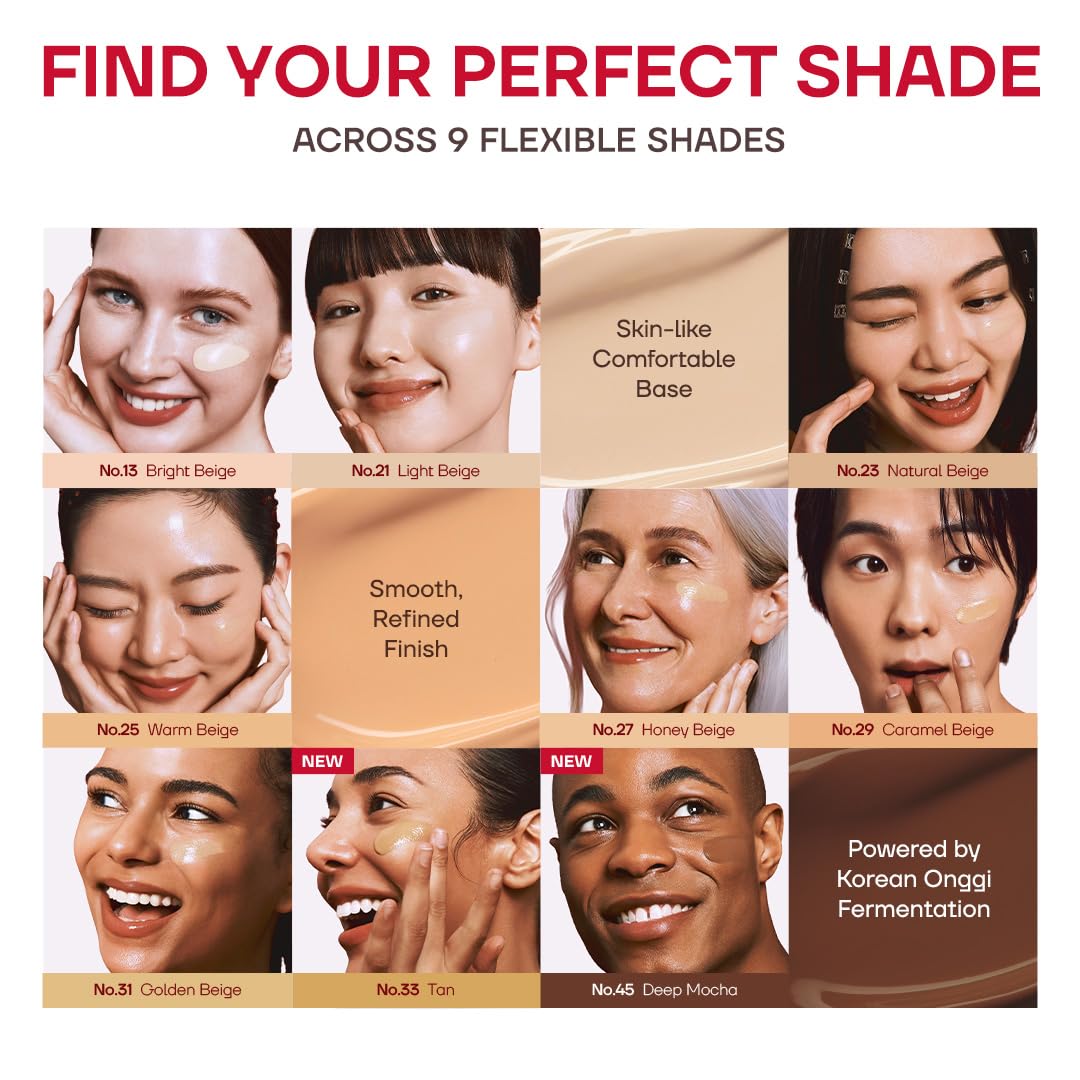 Missha M Perfect Cover B.B Cream 156503 Zestaw Kredek do Brwi, Eyelow Tattoo Sense Płynne Brwi w 3 Kolorach, 27 Miodowy Beż, LSF 42 PA+++, 50 ml