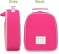 Vista 3 de yodo Bolsa de almuerzo aislada para niños con etiqueta de nombre, búho