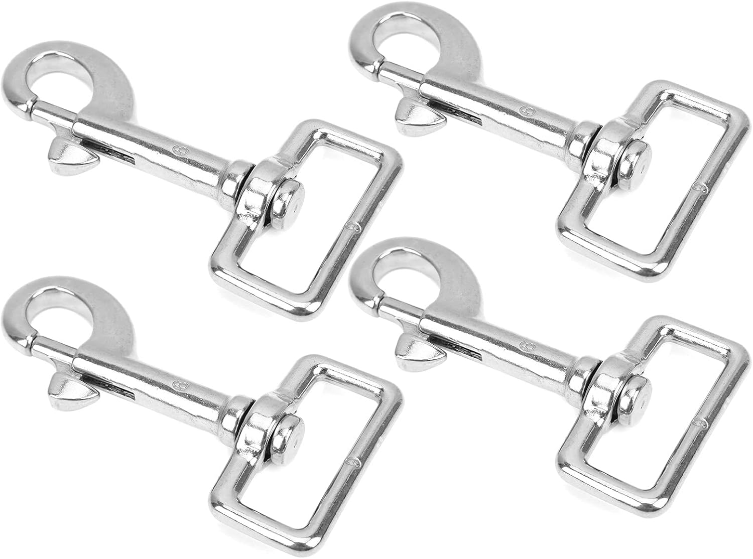 Swivel Snap Hooks, Heavy Duty Chrome Swivel Snap Hooks, Trigger Snaps Dog Leash Hook for Linking Pet Leash & Collar, Pet Harness, Purse Straps, 4 Pcs (L105mm)