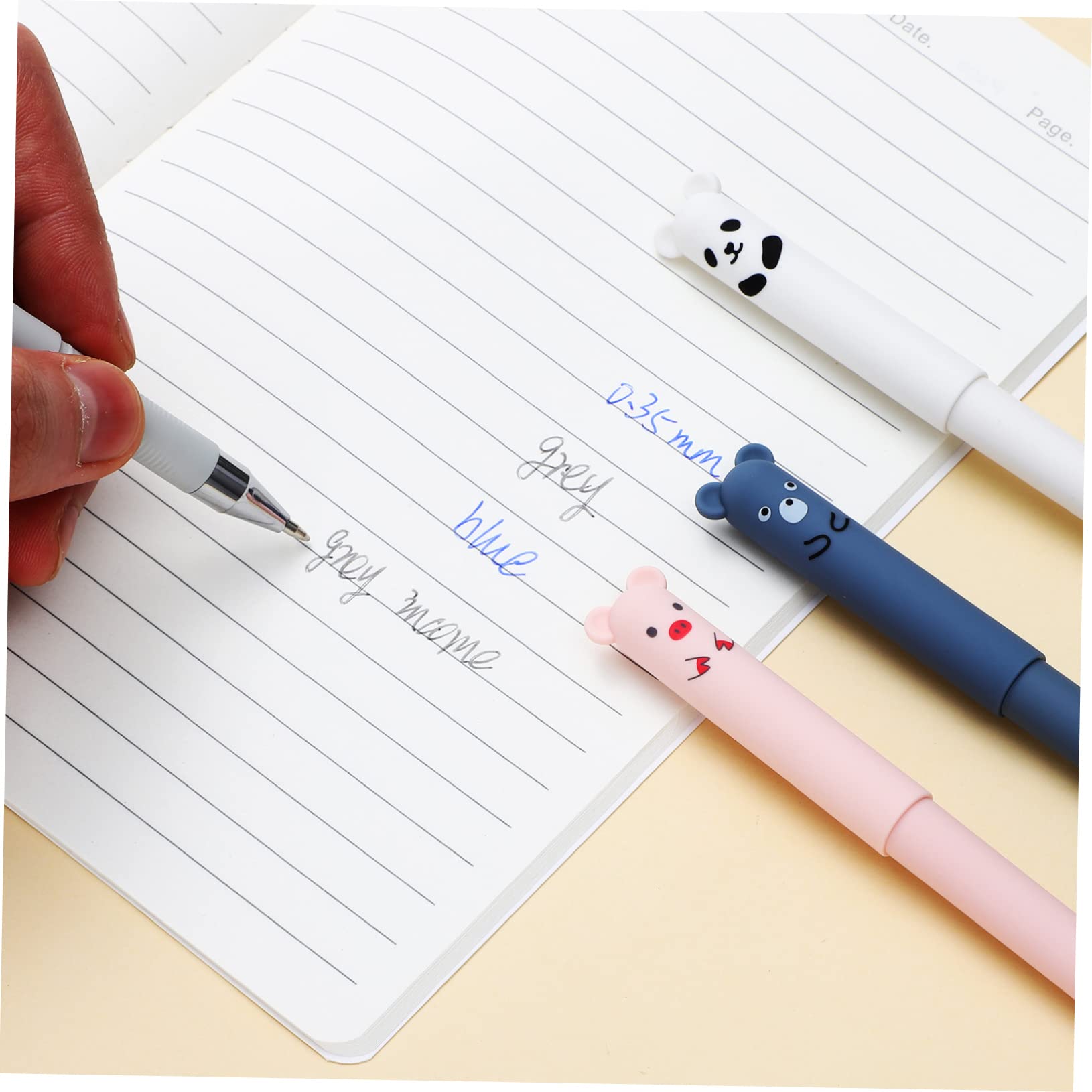 Lurrose Stylo Effaçable Animaux 40 Pièces Stylo à Bille Effaçable s Marqueurs s Fournitures De Papeterie Pour Étudiants s De Signature Mignons Pour Étudiant