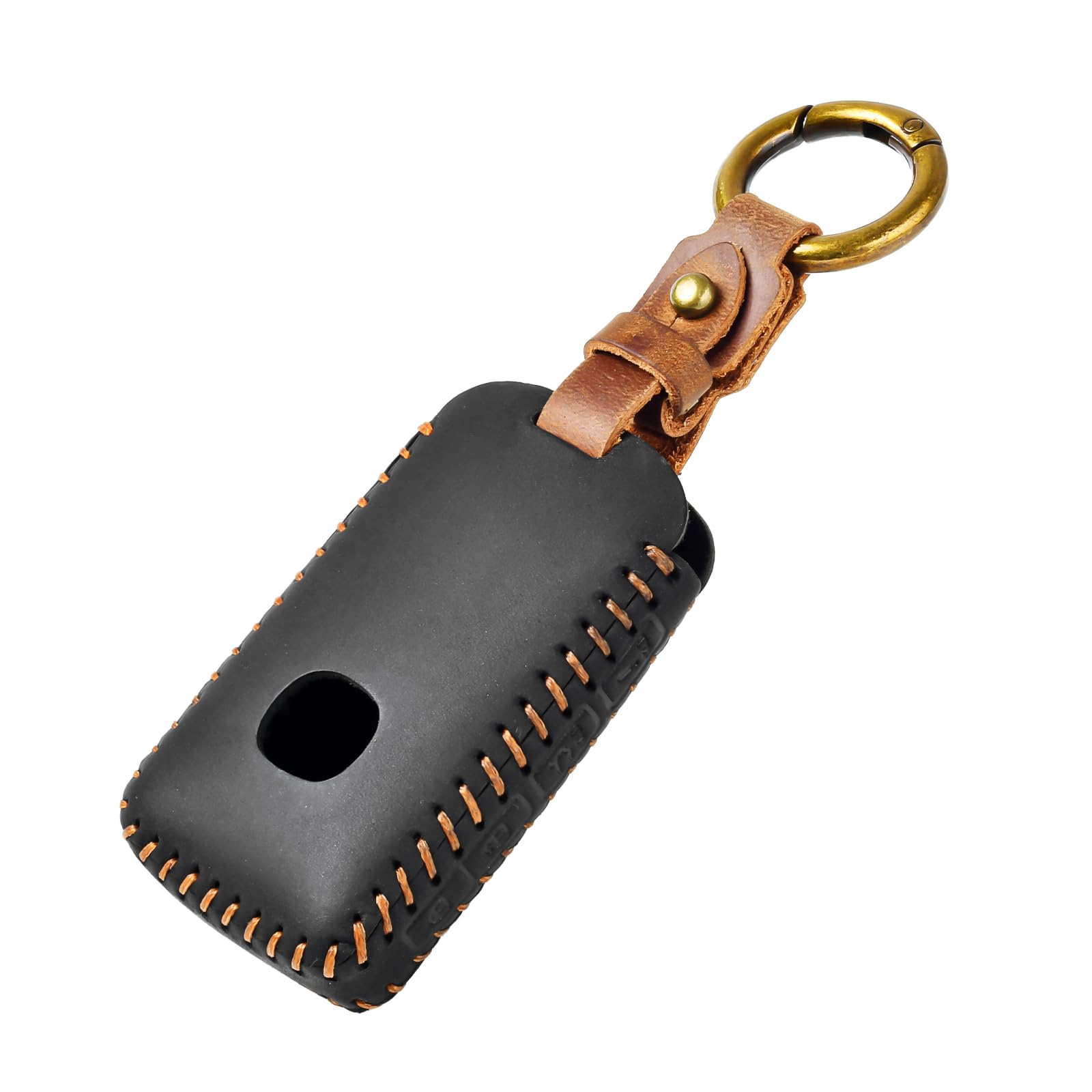 OFFCURVE Genuine Leather Car Key Cover with Gift Box, Key Fob Protector and Case with Keychain for Mazda 3/5/6, CX-3/4/5/7/8/9/10/12/30/50, MX-5 Miata