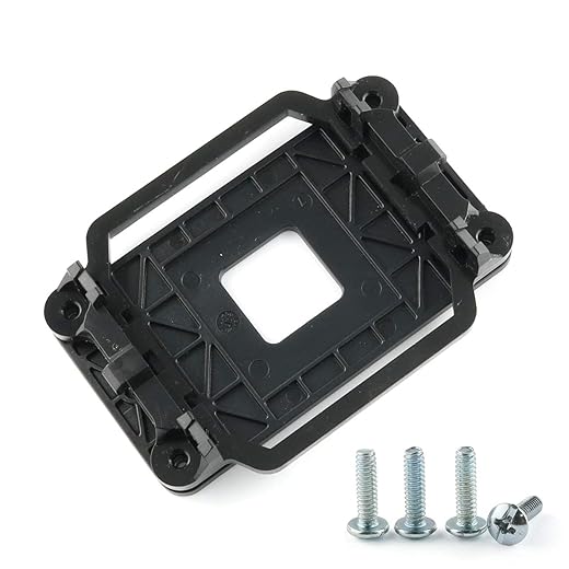E-outstanding CPU Cooler Retention Bracket Black Motherboard Heatsink Fan Stand Base Mount Bracket Holder Sheet Plate for AMD Socket AM2 AM3