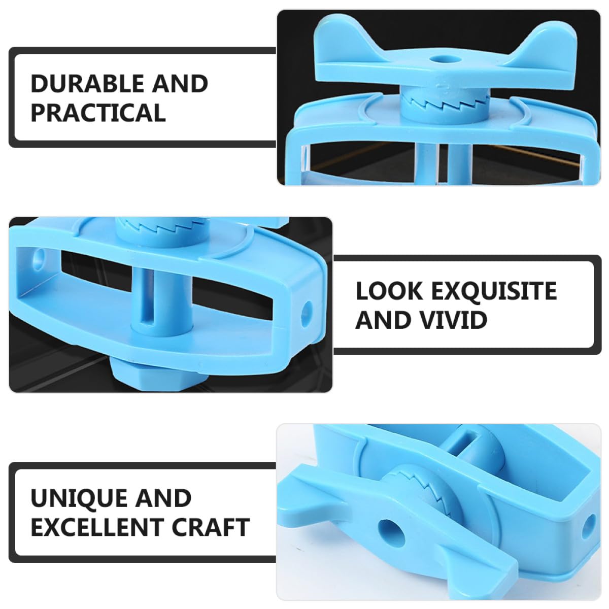 HOMSFOU Tenditore Isolatore per Recinzione Elettrica 24 Pezzi, Materiale Plastico Isolante, Vite a Farfalla per Tensione Regolabile, Accessori per Recinzioni Agricole e Bestiame,