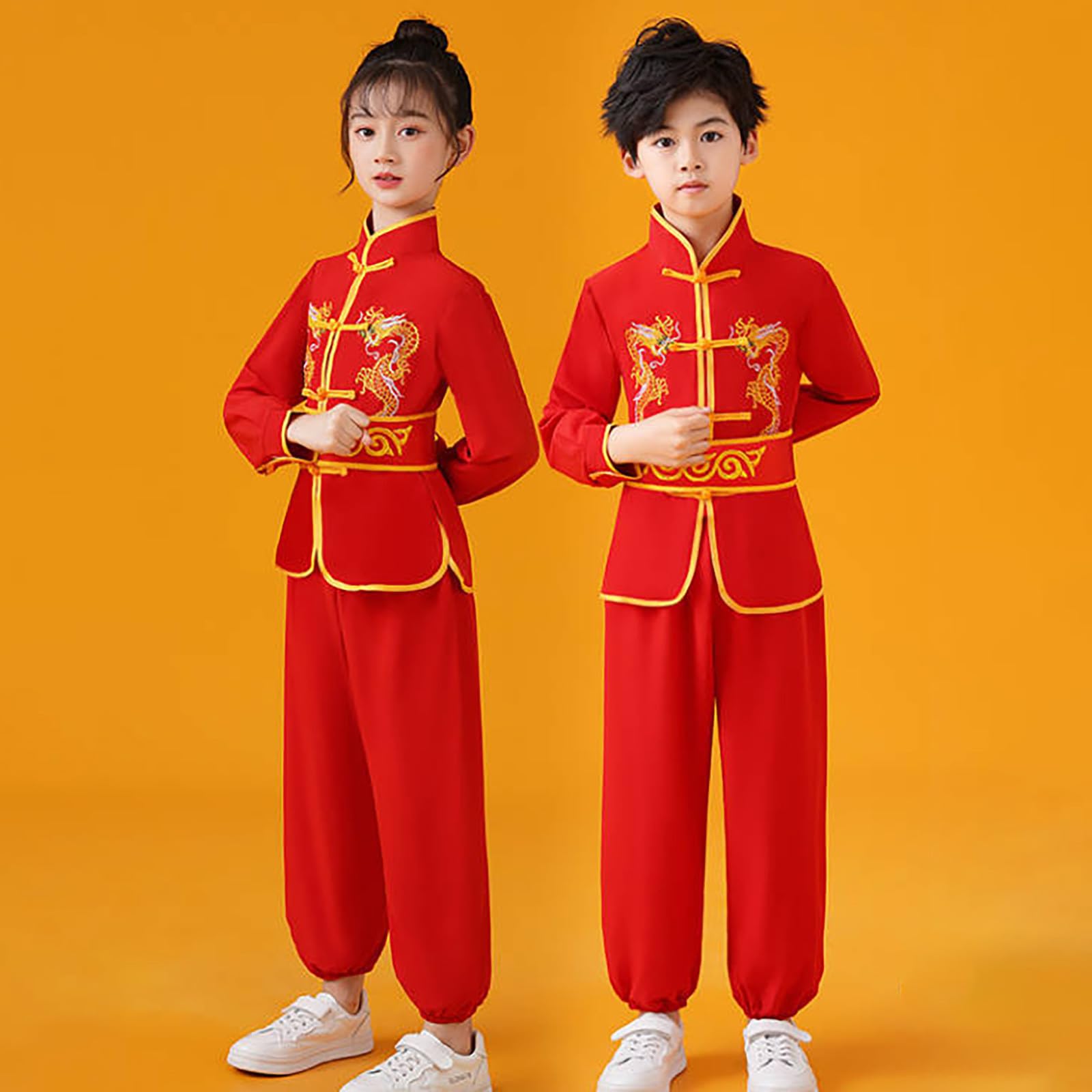 Costume Kung Fu enfant, Wing Chun, tenue d'entraînement, pour garçon et fille, de 4 à 12 ans