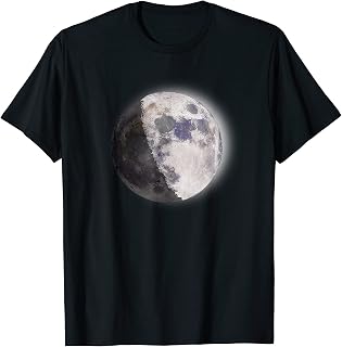 Waxing Gibbous Moon Phase, Full Moon, For Selenophiles T-Shirt