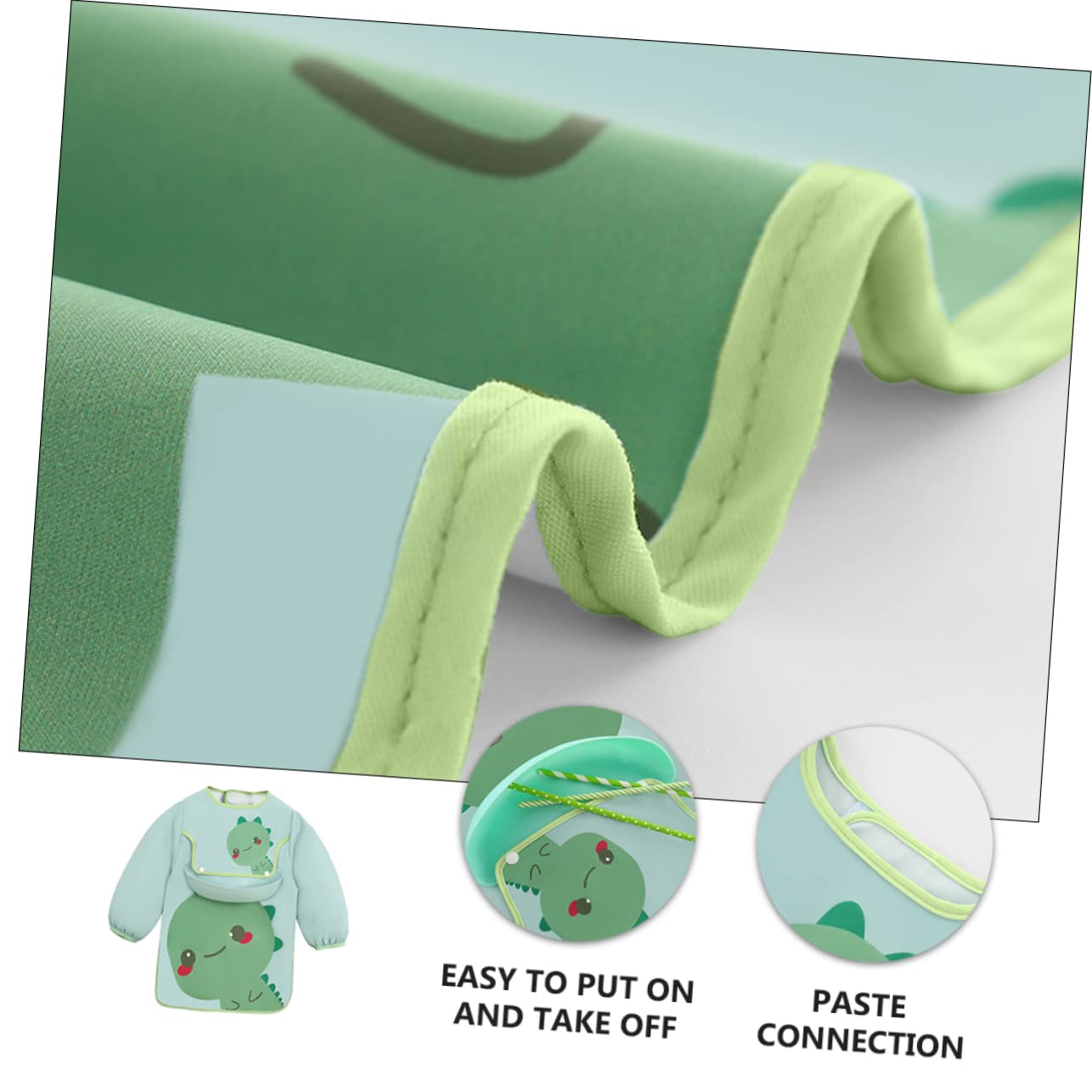 Abaodam 3piezas Babero Para Bebés Delantal De Comida De Limpiar Protección Para Alimentación y Diseño Adorable