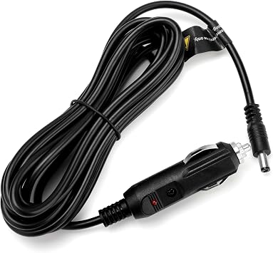 AUTDER Cigarette Lighter Plug for AD380 21V Tire Inflator, 10 ft Cable, DC 12V Charging Adapter with Built-in Fuse