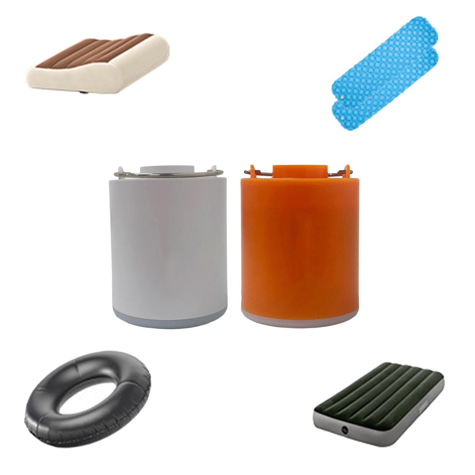 Bombas infladoras Recargables con funcionalidad de luz de Campamento Brillante para Tiendas de campaña Kayaks y Aventuras Aire Inflador de neumáticos por vacío para Recargable