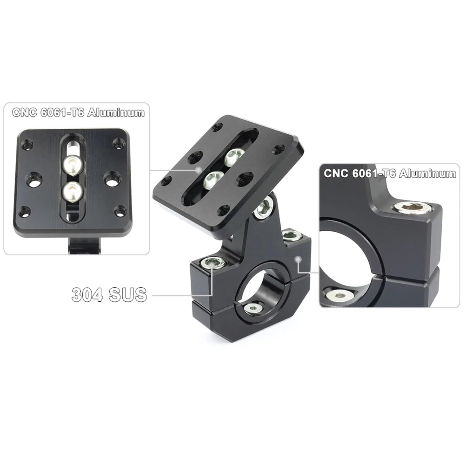 Supporto Navegación Para XL700V 2007 2008 2009 2010 2011 2012 2013 2014 2015 2016 Soporte De Placa De Navegación GPS Para Teléfono De Motocicleta, Adaptador De Manillar
