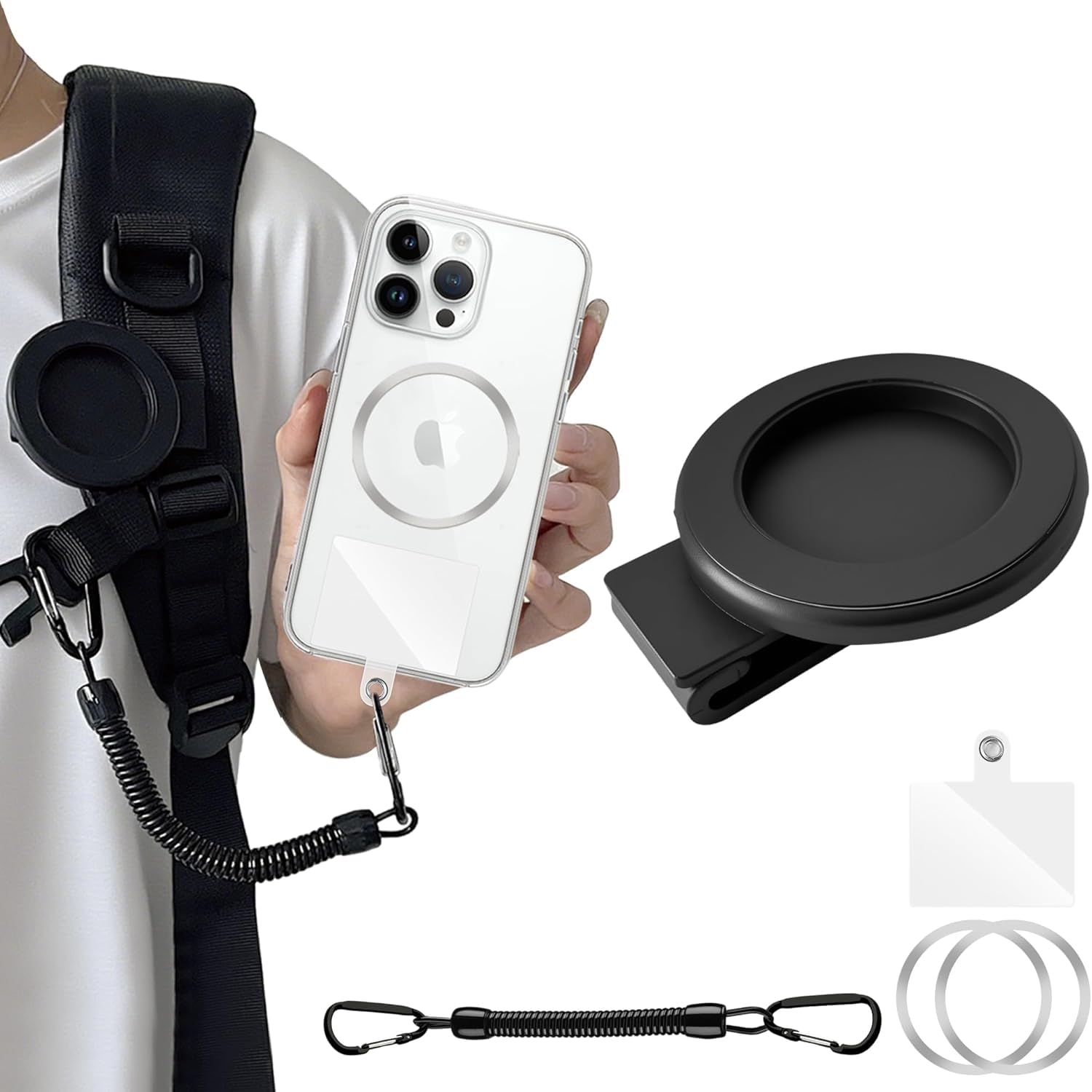 Amazon | ZXZone クリップ 豊富な付属品 強力マグネットクリップ