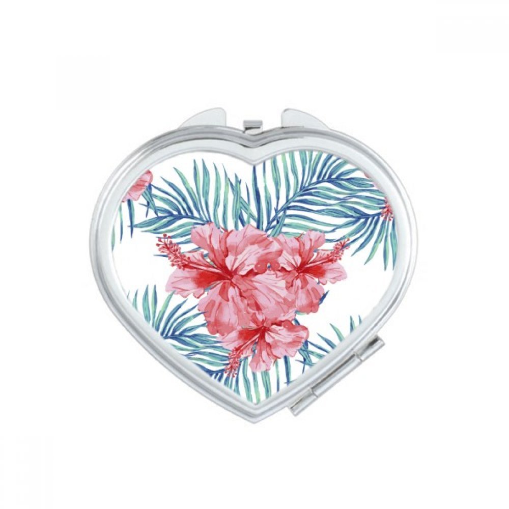 Miroir compact de maquillage fleuri pour vos retouches beauté au bureau ou en voyage