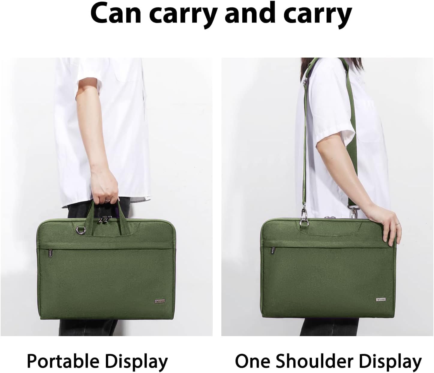 Voova Laptop Case 13 14 15 16 17 Inch with Shoulder Strap, Waterproof Laptop Bag Sleeve Slim Briefcase