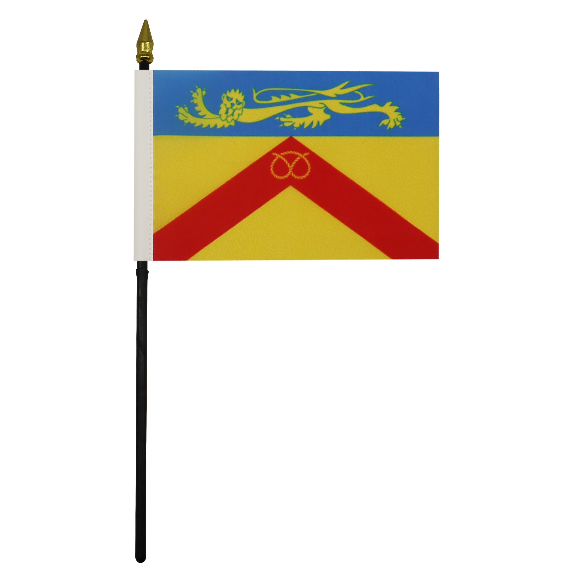 AZ FLAG, Staffordshire county Table Flag 4'' x 6'', Staffordshire county Mini Desk Flag 100% Polyester 15 x 10 cm - Image 2