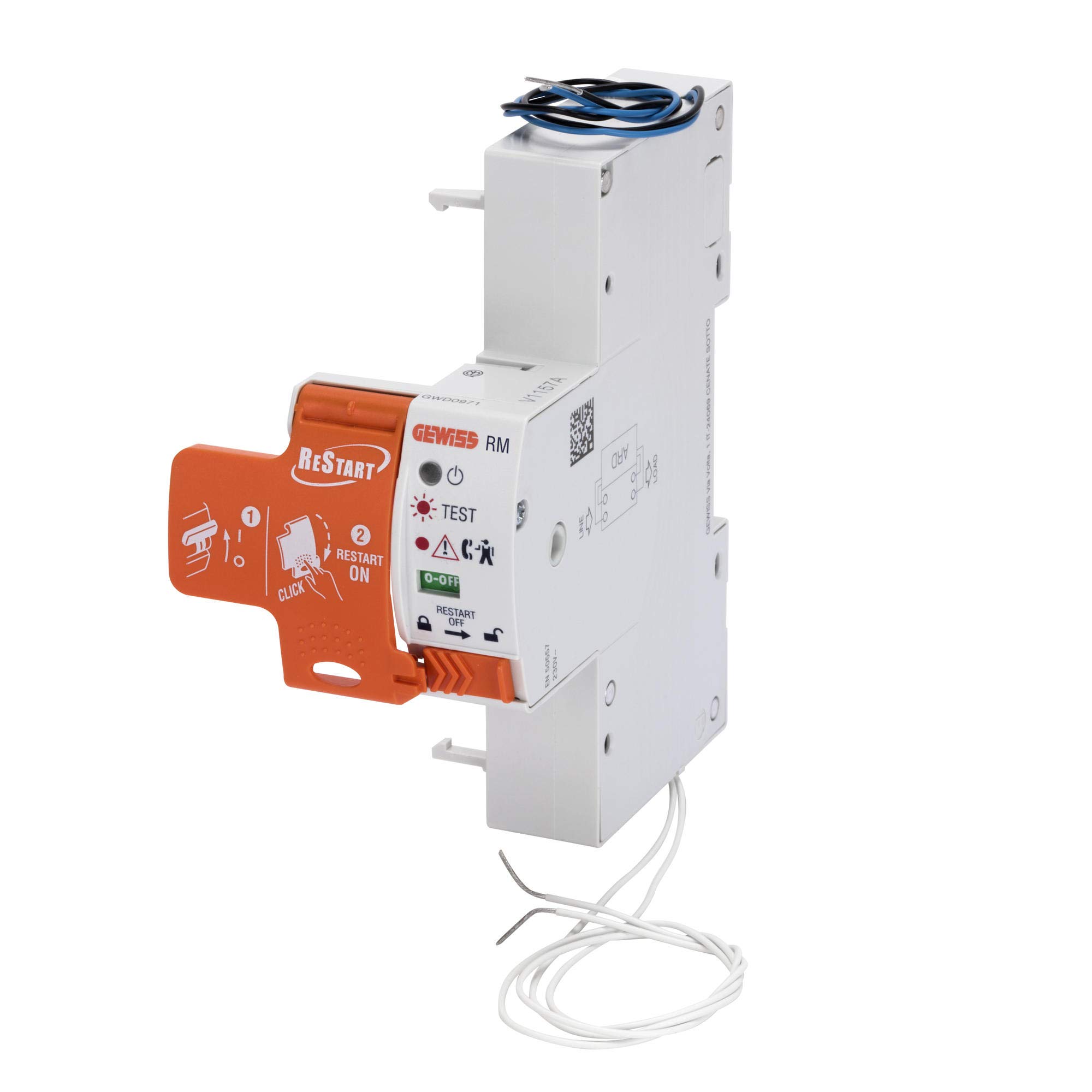 Restart Lock 2 poles Gewiss GWD0991 interrupteur differentiel 30mA