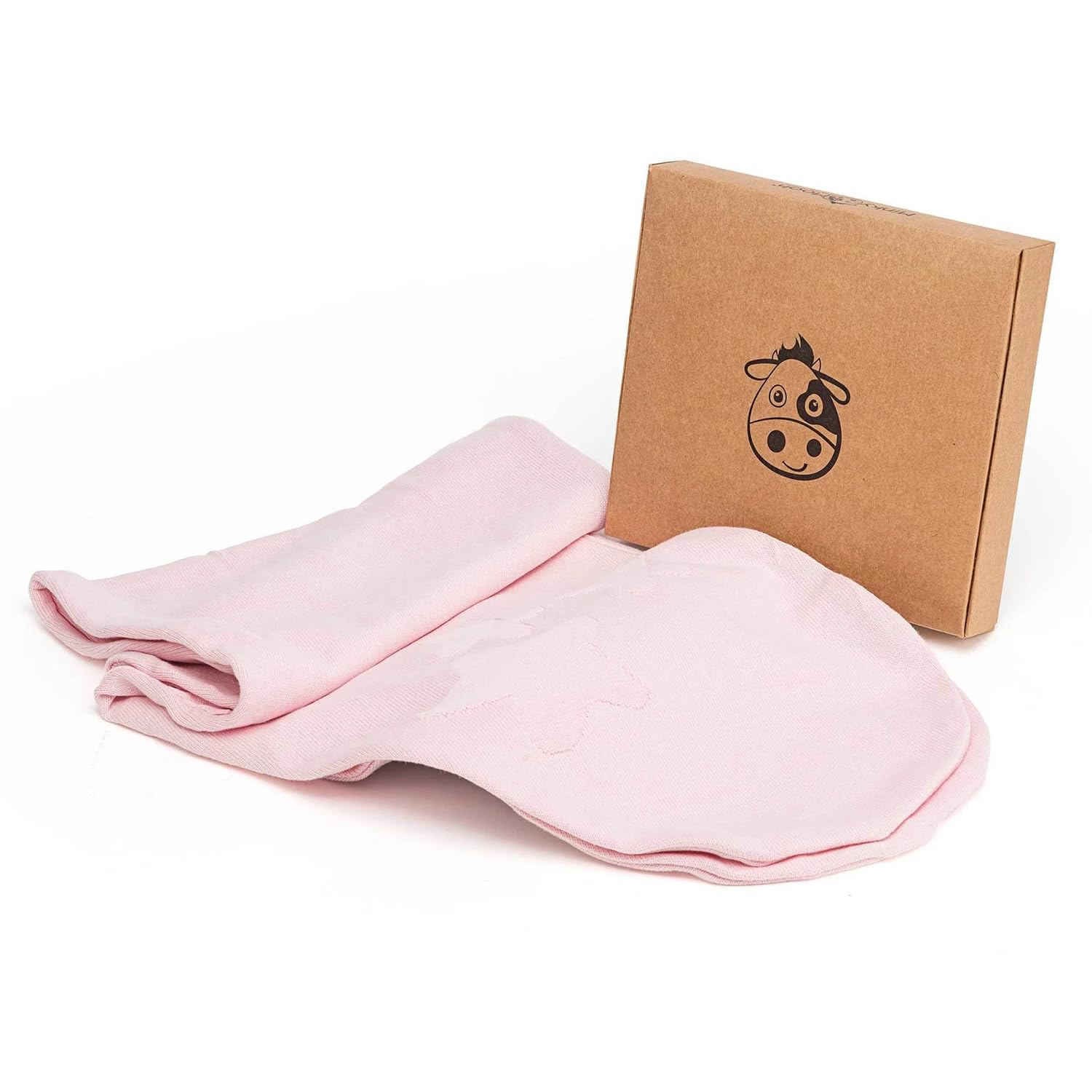 Minky Mooh® - Stillkissenbezug für 190 cm Stillkissen XXL Bio Baumwolle (Öko-Tex 100) rosa - Kissenbezug für Schwangerschaftskissen & Seitenschläferkissen - Kissen-Bezug weich, gestrickt & waschbar