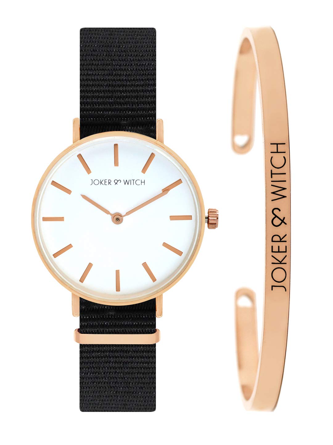 Joker & Witch Nylon Cosmo Black Analog Watch Bracelet Stack For Women, White Dial, Black Band (B08TC4BZZP) Amazon Price History, Amazon Price Tracker