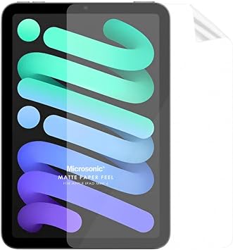 Microsonic Apple iPad Mini 7 (A2993-A2995) Paper Feel Paper Textured Matte Screen Protector [Screen Protector Compatible with iPad Mini 7 - Transparent]