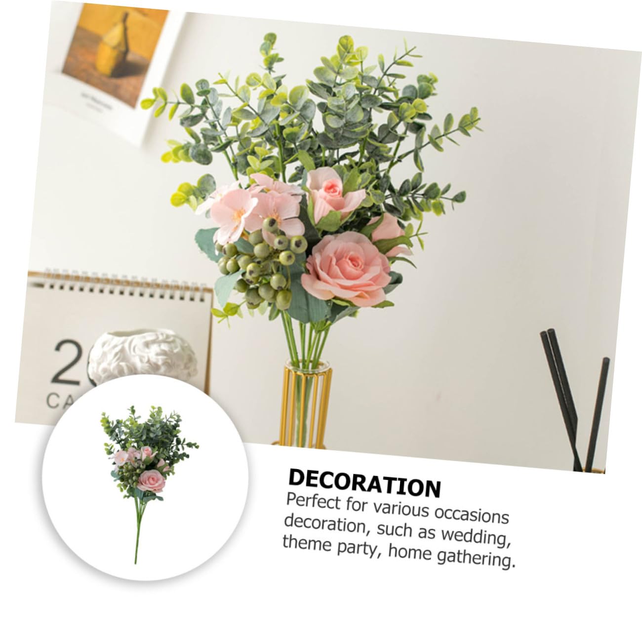 PRETYZOOM 4stücke Realistischer Kunstblumenstrauß Für Hochzeiten Und Wohnraumdekoration Lebensechte Deko Für Fotografie Und Festlichkeiten Pflegeleicht Und Langlebig