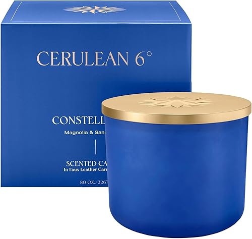 Vela de lujo Holiday Splendor Vela de lujo de 3 mechas de ámbar miel y vainilla azucarada que enriquece tus sentidos y eleva tu espacio.