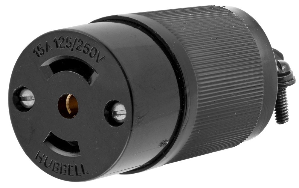 HUBBELL HBL7484 (MOQ=1, 125 & 250V, Black, Industrial, Locking