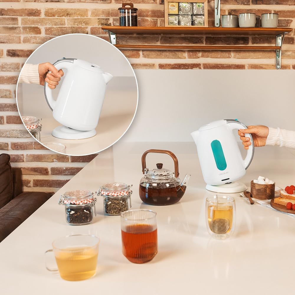 thumbnail: Cecotec Thermosense 140 White Hervidor De Agua De 1 Litro De Capacidad Libre De