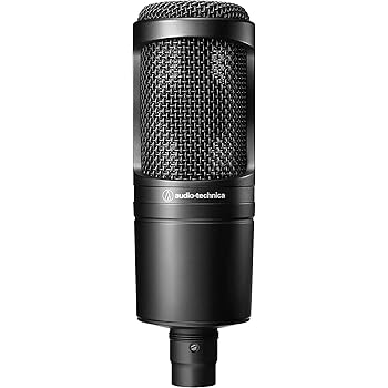 Audio-Technica 2020 Cardioid Condenser Microphone, Black