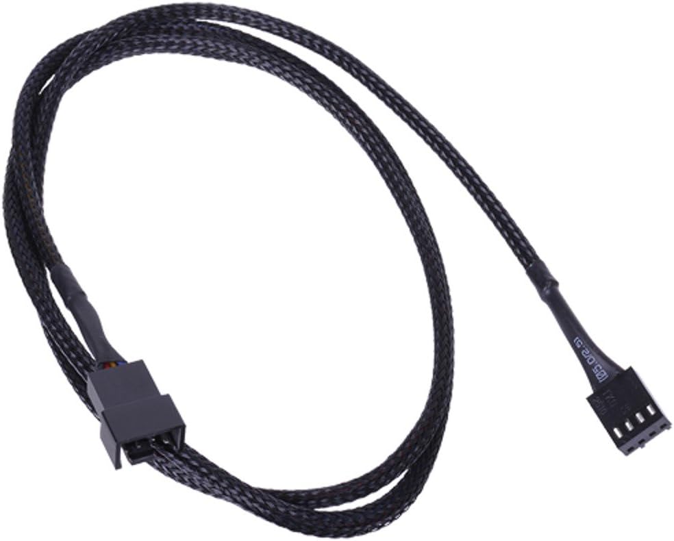 4Pin PWM extension 90cm - black Cables Fan cables & adptors