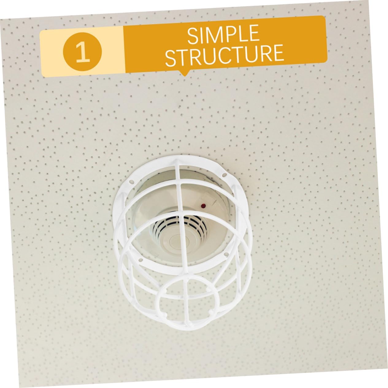 4pcs Signal Lampshade Frame Ceiling Light Covers Lampshade Guard Diy Stainless Steel Safe