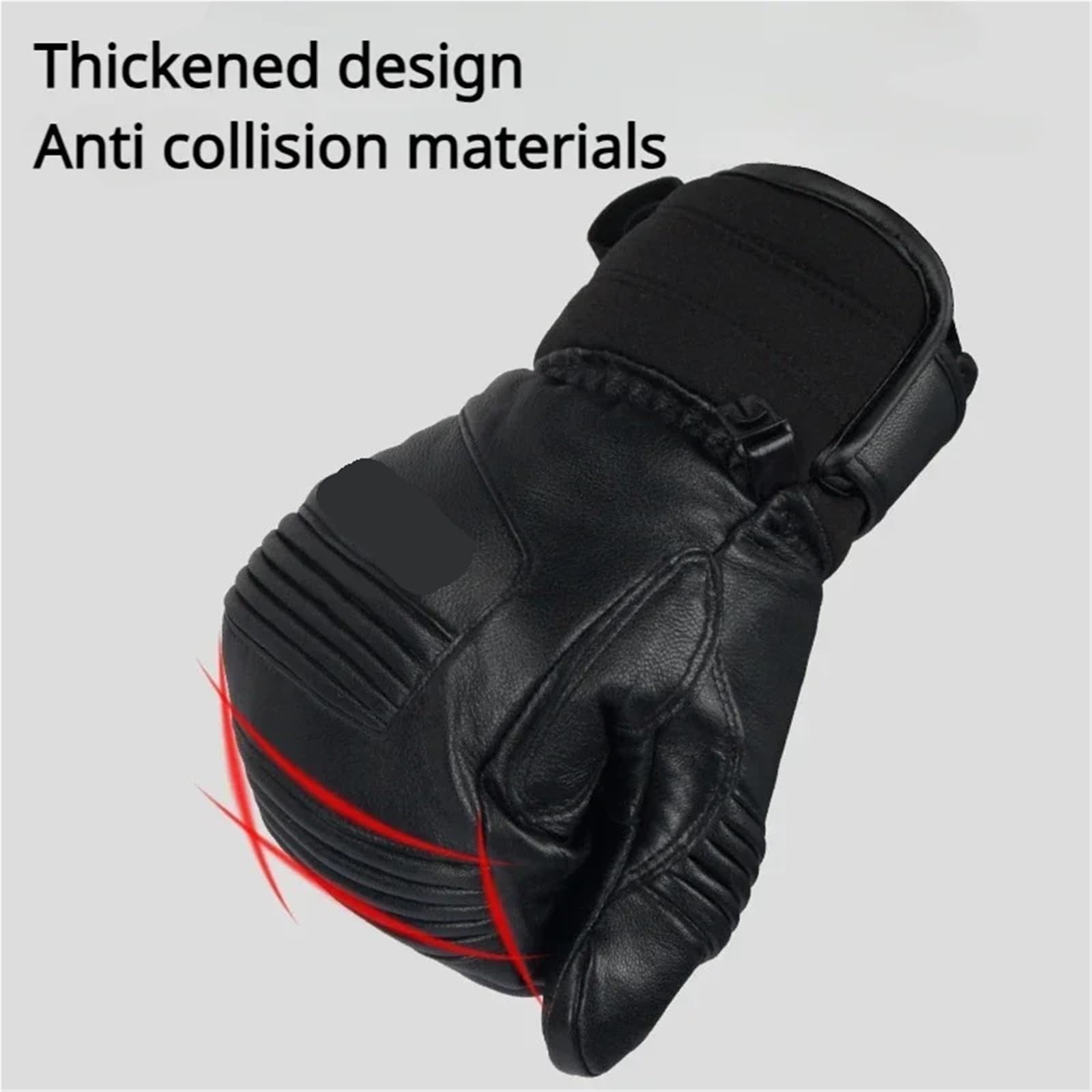 Guantes térmicos de esquí para hombre y mujer, resistentes al agua, con pantalla táctil y agarre antideslizante (negro, S)