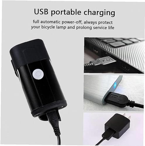 Miniatura 3 de 1 unid luces delanteras bicicleta recargable USB bicicleta Led luz trasera ciclo luces para montaña carretera bicicleta