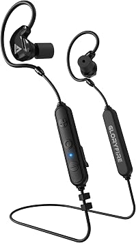 GLORYFIRE Bluetooth Shooting Ear Protection Earplugs,Shooting Ear Buds for Hearing Protection, Noise Reduction Ear Protection for Gun Range Obsidian