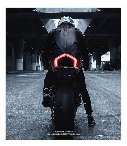 mjmoto Mochila de motocicleta, refletiva para capacete de motocicleta para homens e mulheres, mochil