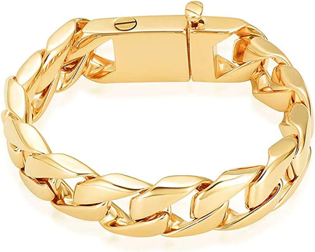 Yinplsmemory Cremation Jewelry Cuban Link Chain Urn Bracelet for Ashes Holder for Men Memorial Keepsake Urn Jewelry for Loved One