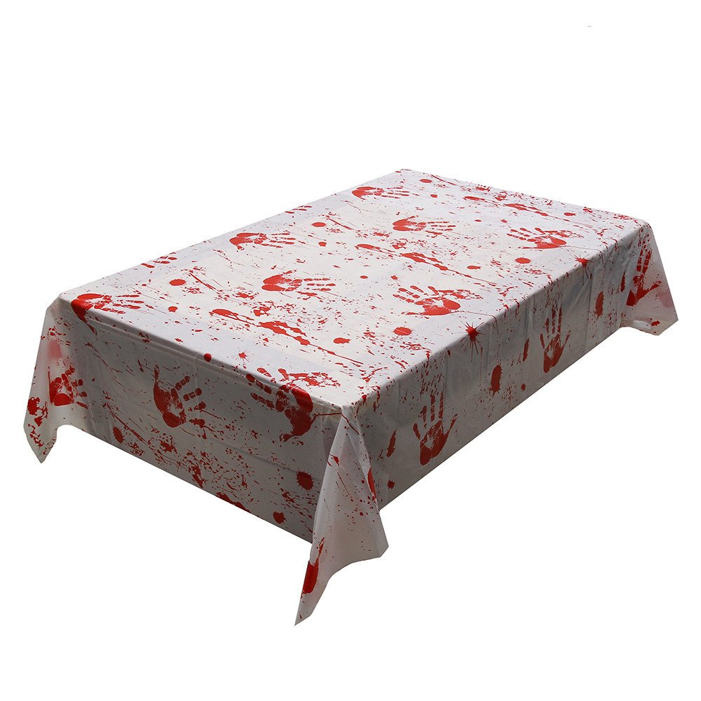 SAVITA Lot de 2 nappes holographiques en plastique - Décorations de fête - Fournitures de décoration pratiques pour Halloween, fête de mariage