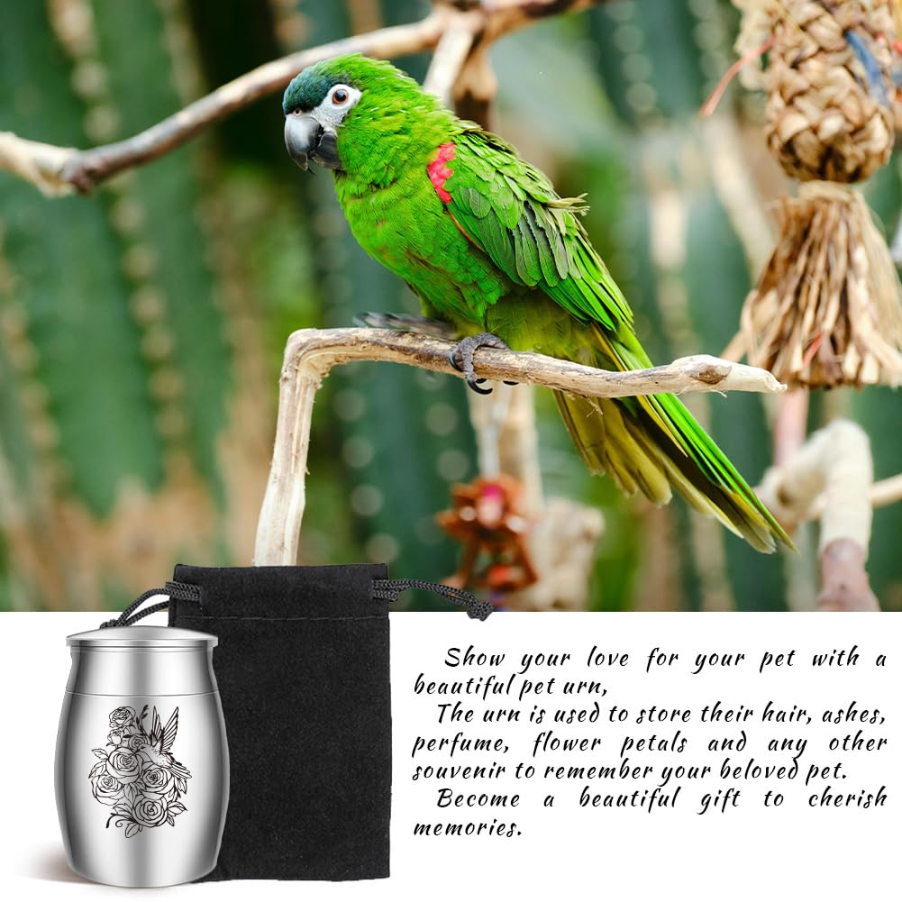 UNICRAFTALE 1.18 Inch Small Cremation Urns For Human Ashes Mini Keepsake Urns Animal Paws And Hands Funeral Urn For Pet Ashes Stainless Steel Memorial Ashes Holder You Will Forever Be In Our
