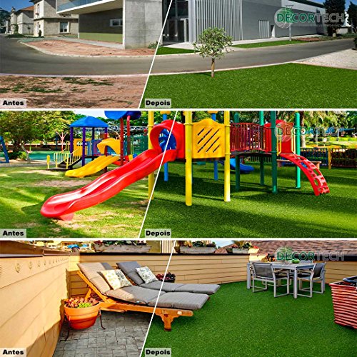 Medida 2,00 x 1,50m - Grama Sintética SoftGrass 12mm - Verde