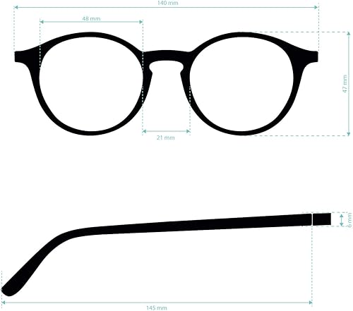 Miniatura 3 de DIDINSKY READING GLASSES para hombres y mujeres. Lectores de computadora con bloqueo de luz azul. patillas flexibles táctiles de goma y lentes