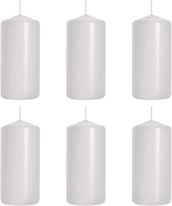 Lot De 4 Bougies à Tige Rustiques - Hauteur : 25 Cm - Diamètre : 3,8 Cm - Différentes Couleurs - Durée De Combustion : 22 Heures - Décoration De L'Avent - Couleur : Vert Poussiéreux