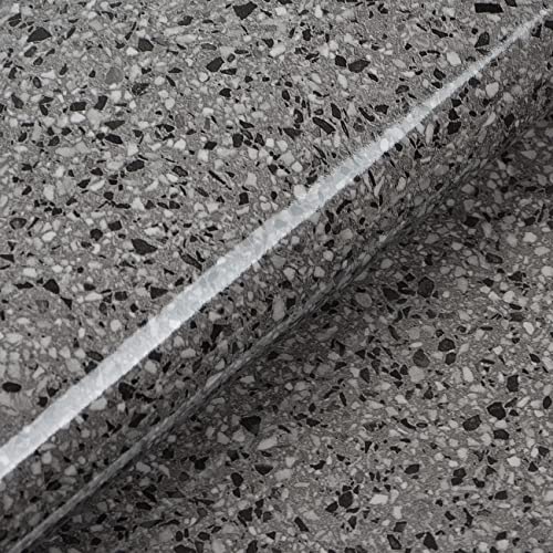 Papel de contacto de vinilo de granito impermeable de 197x16 pulgadas para cocina 6