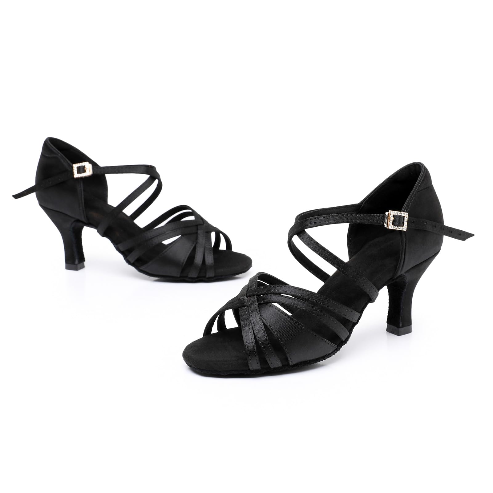 Rosefinch Scarpe da Ballo Latino per Le Donne Nuovi Stili Classici Salsa Scarpe da Ballo Performance Professionale Pratica Scarpe da Ballo 5/7cm Tacco 34-43EU