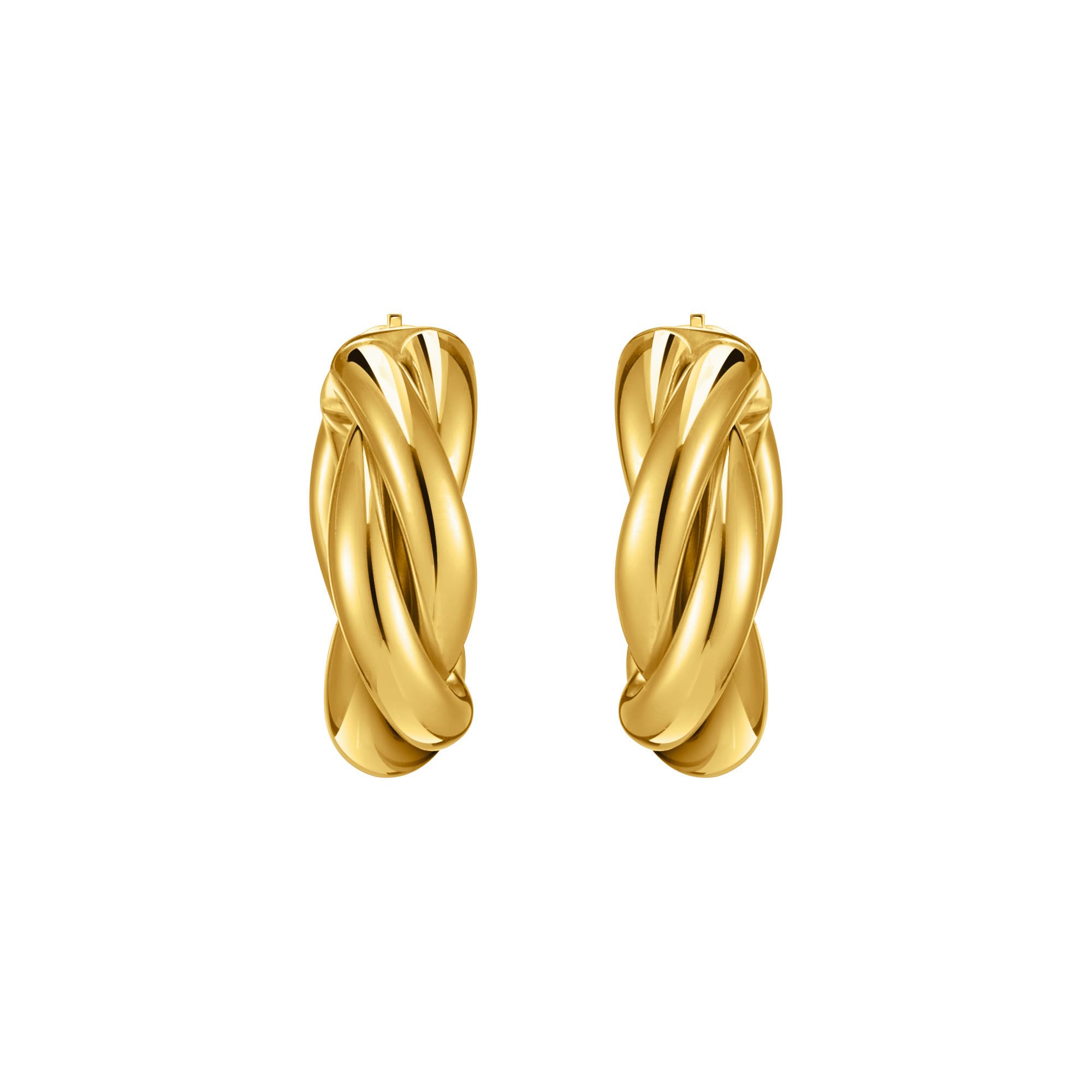 THOMAS SABO Creolen 925 Sterlingsilber, 750 Gelbgold Vergoldung