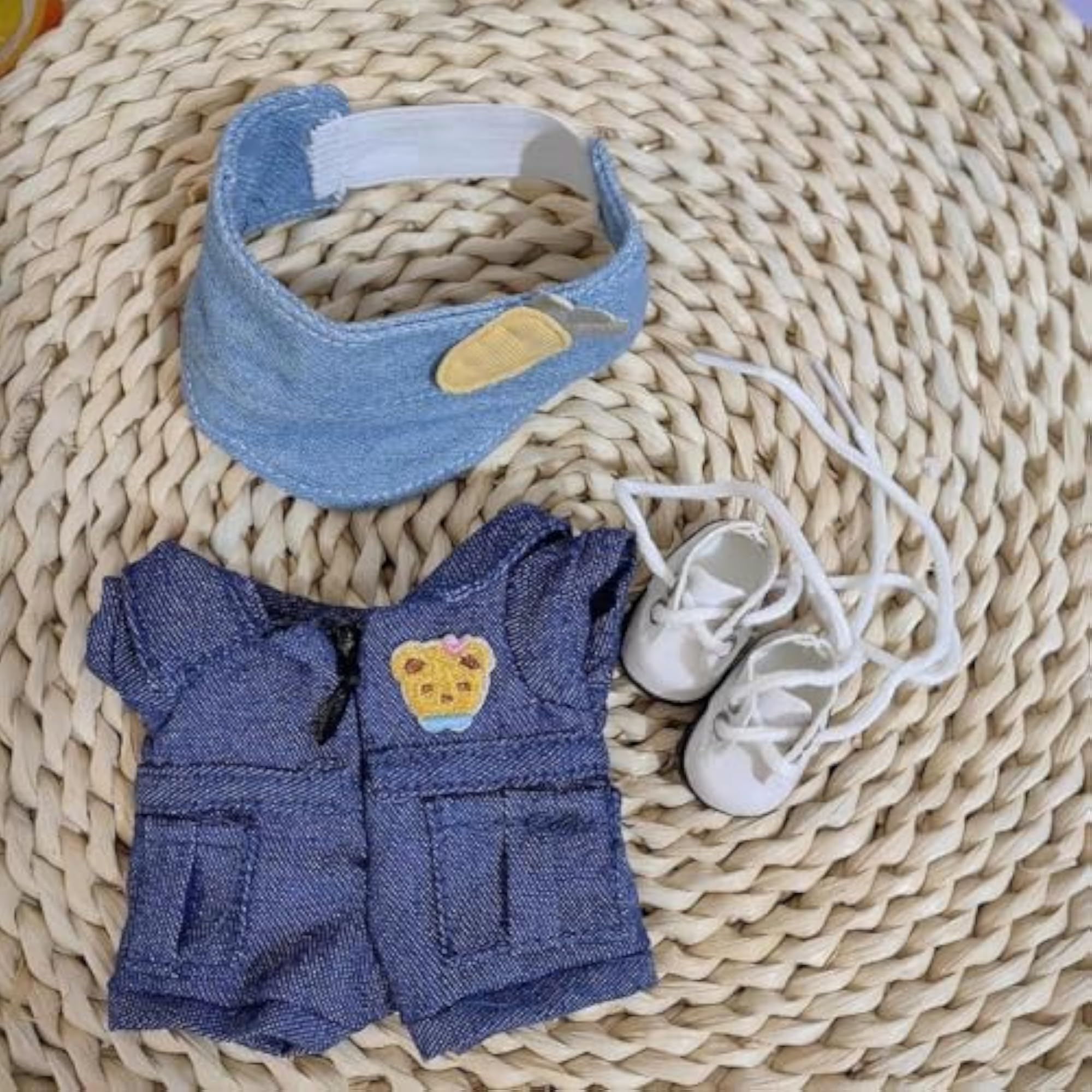 Doll Clothes for 15cm Plush Doll, DIY Accessories Set