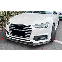 ERIDANUS Auto Accessories for Audi A4 B9 Sline 2017-2020 Front Bumper Spoiler Splitter Carbon Fiber Style ABS 1PCS