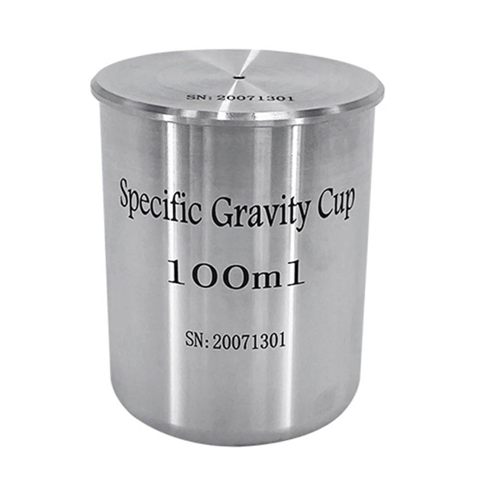 jcwwolk Paint Specific Gravity Cups, Coating Density Determiner, Stainless Steel Pycnometer, For Determine The Specific Gravity Of Paint And Similar Materials 100ml