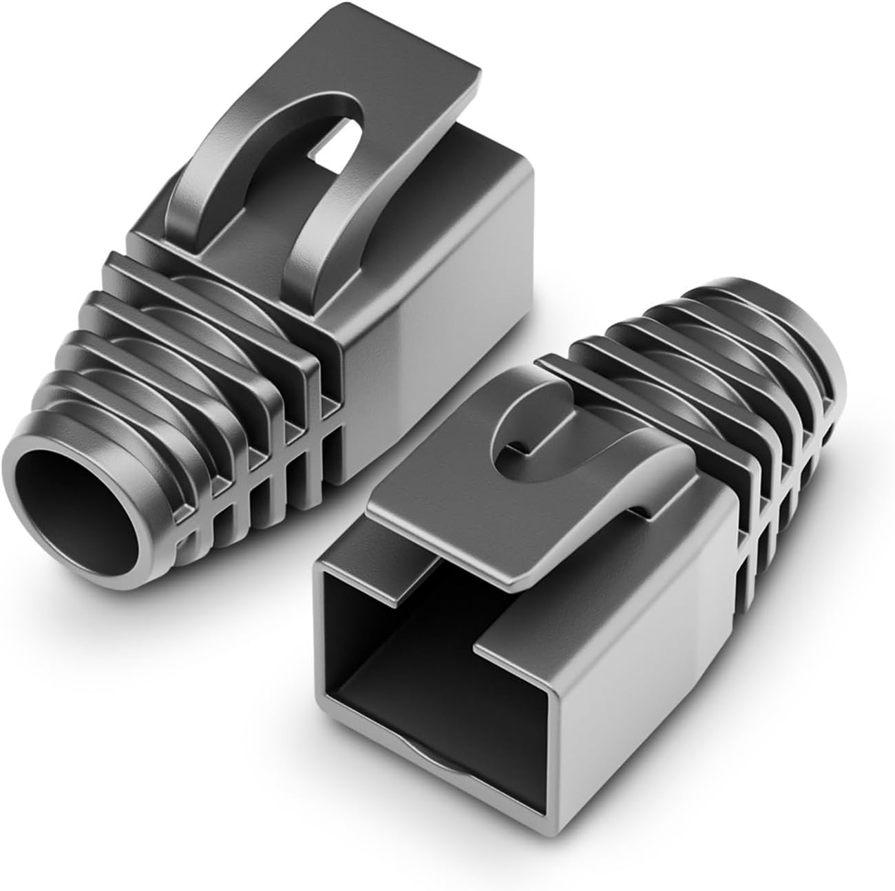 100pcs RJ45 CAT7/CAT6a Ethernet Cable Strain Relief Sleeve Cable Connector Plug Cover(Red 100PCS)