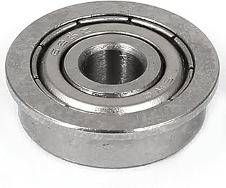 Uxcell a16031400ux0524 8mm x 18mm x 5mm Sealed Typel F688ZZ Flanged Ball Bearing Silver Tone, 0.7" Width, 0.3 Metal