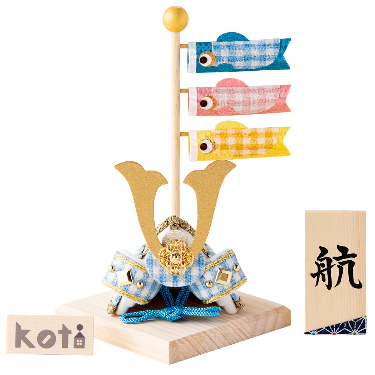 五月人形 コンパクト おしゃれ 兜飾り オルゴール付 端午の節句 5月