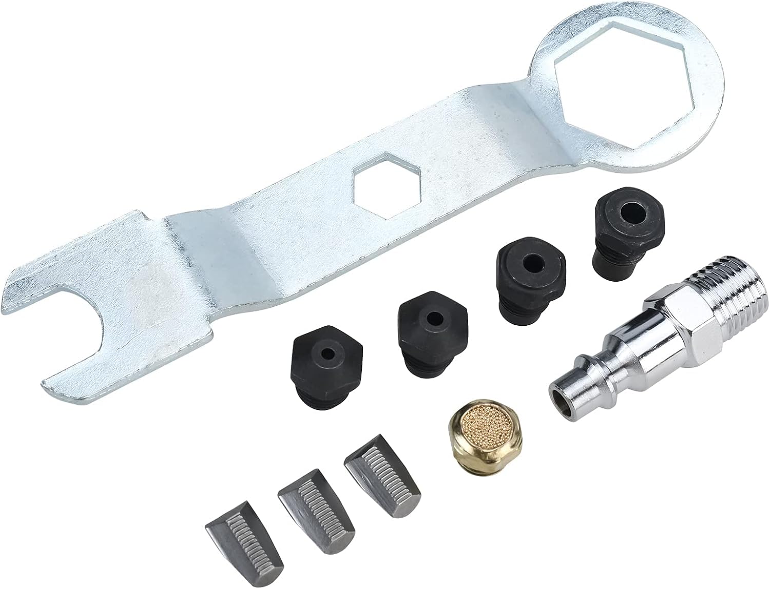 KUNTEC Air Rivet Tool Professional Heavy Duty Pneumatic Hydraulic Rivet Tool with 1/4" 3/16" 5/32" 1/8" Nose Pieces
