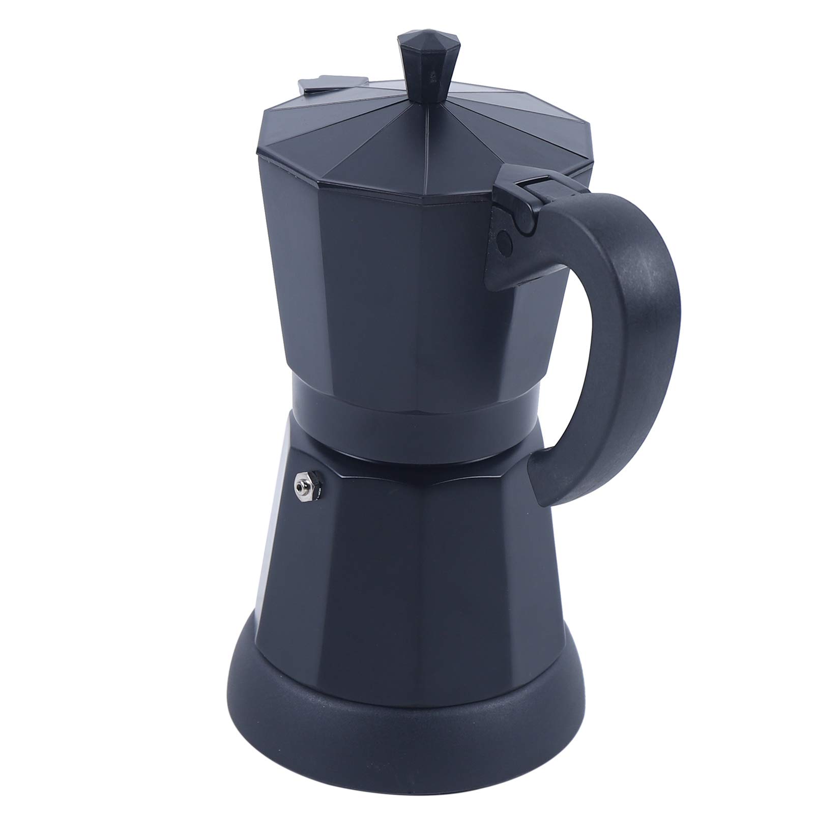 Elektrische Kaffeemaschine Espressokocher Induktion Geeignet Aluminium Mokkakanne Espressokanne Espresso Maker Set Inkl Untersetzer Schwarz